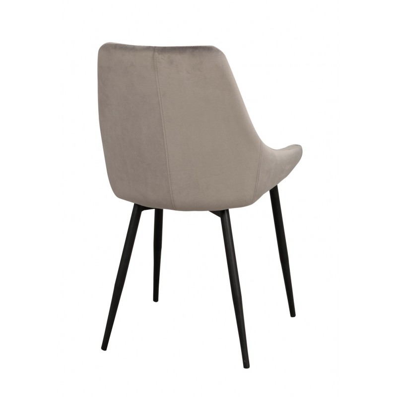 RO Sier Dining Chair Grey Velvet